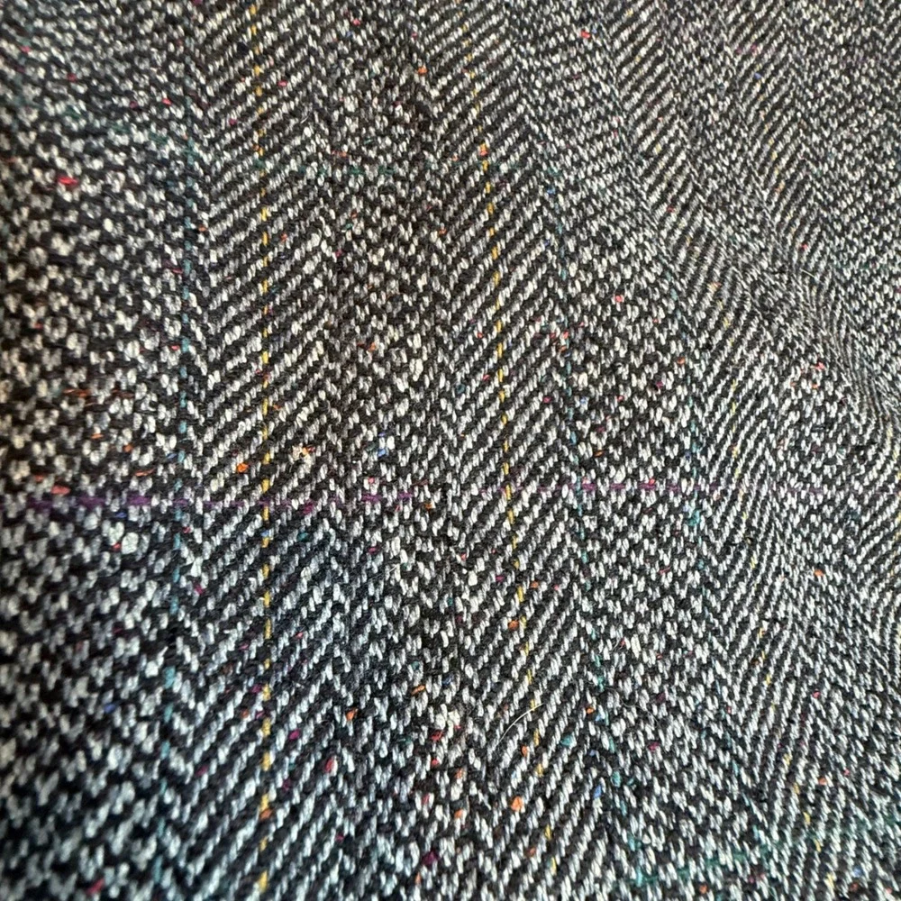 Vintage Hart Schaffner Marx 46R‎ Gray Herringbone Blazer Union Made Sport Coat